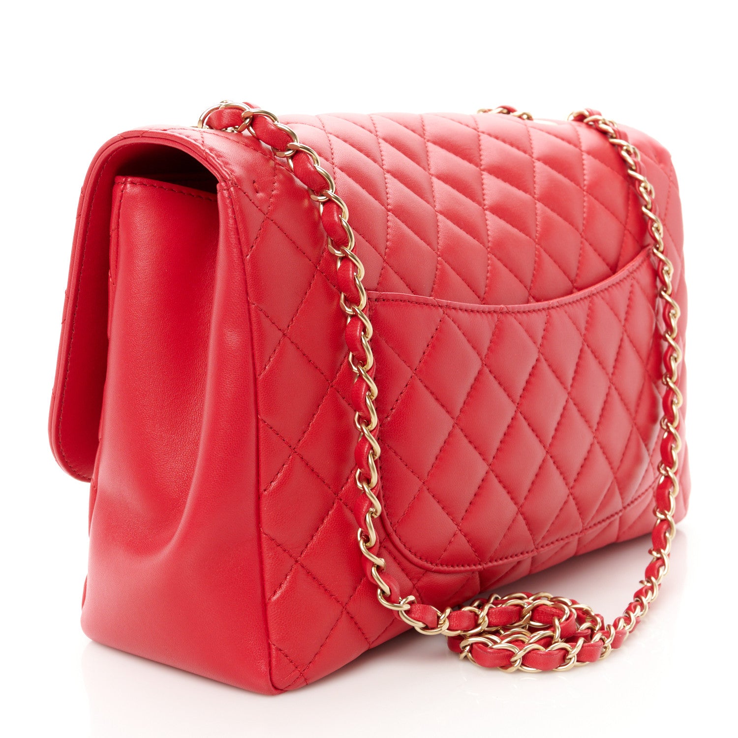 Chanel Lambskin Quilted Jumbo Mademoiselle Chic Flap Fuchsia 3 of 11