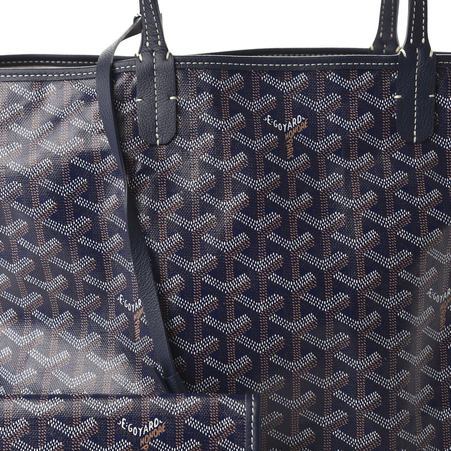 Goyard Goyardine Saint Louis PM Navy 8 of 8