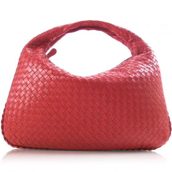 Woven Medium Hobo Red