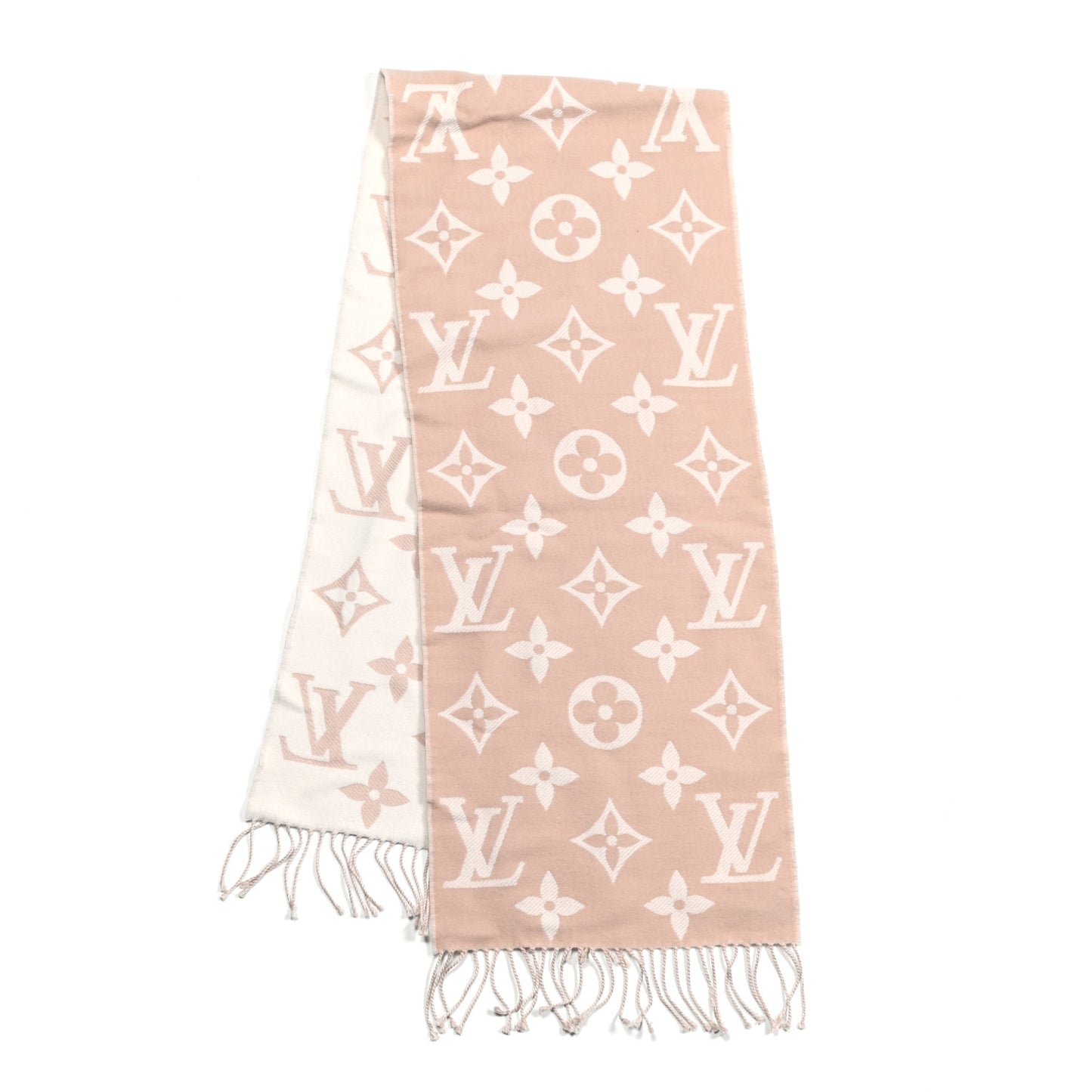 Wool Monogram Simply LV Scarf Beige