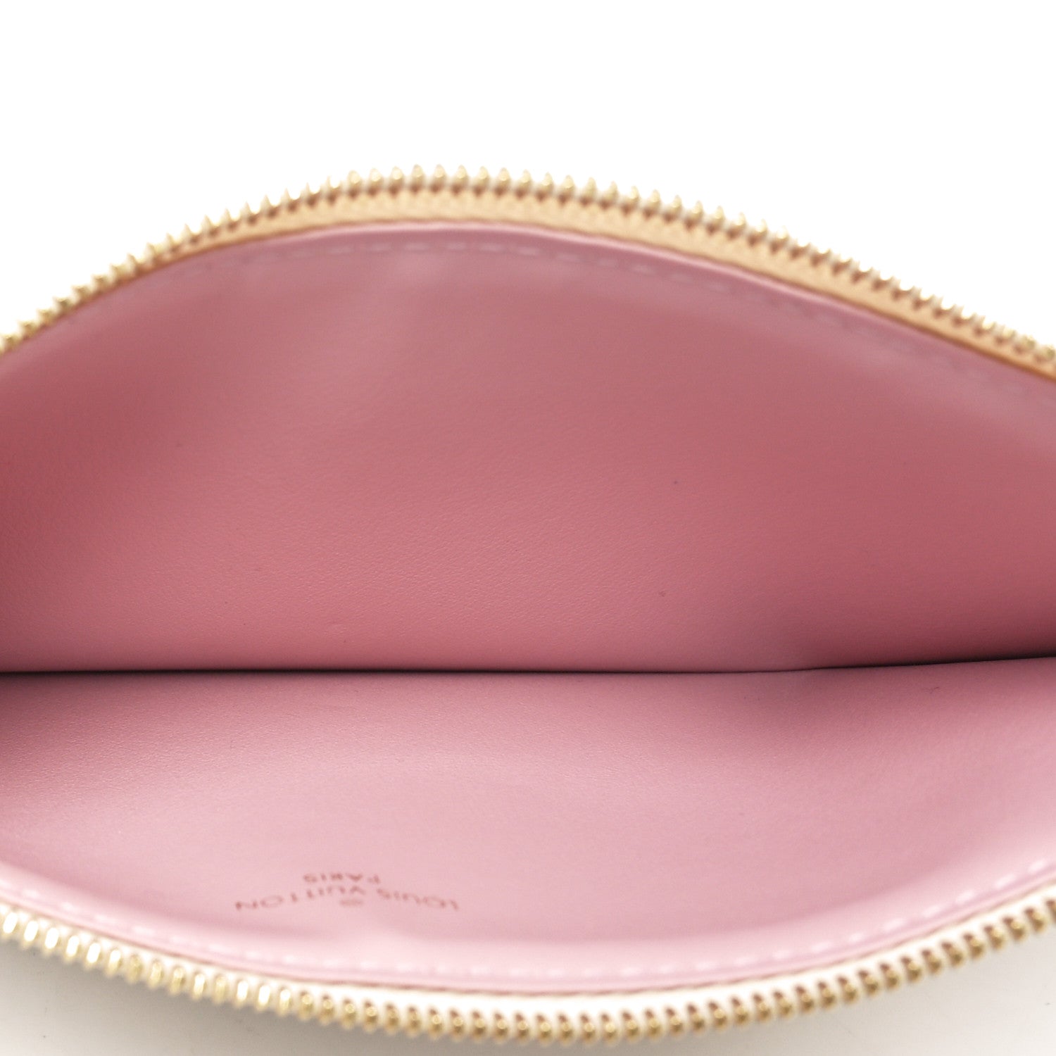 Louis Vuitton Damier Azur Felicie Chain Wallet Zippered Insert Rose Ballerine 5 of 6