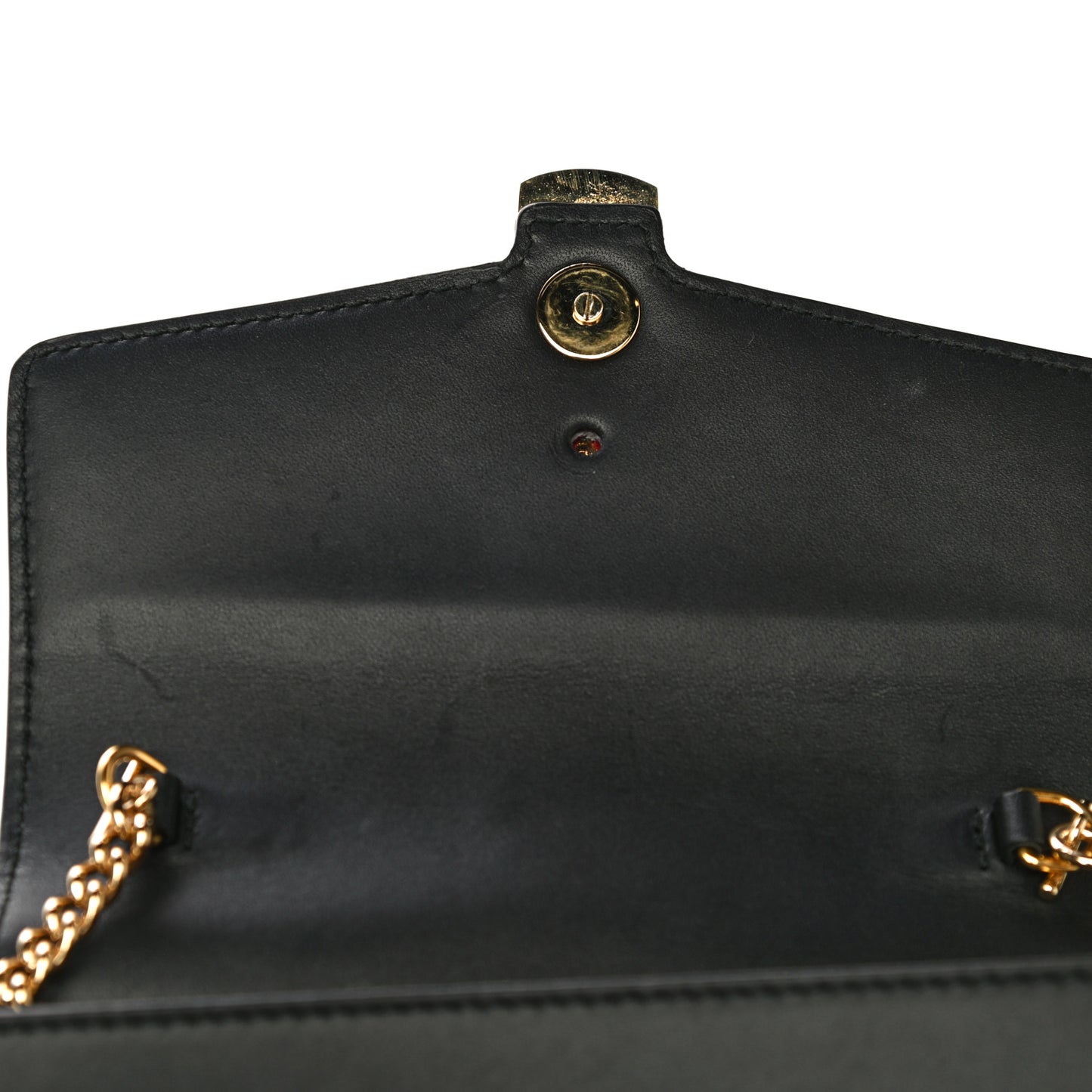 Calfskin Super Mini Sylvie Chain Shoulder Bag Black