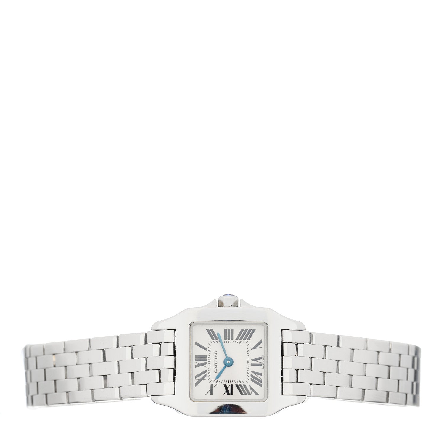 Cartier Stainless Steel 20mm Santos Demoiselle Quartz Watch 2 of 4