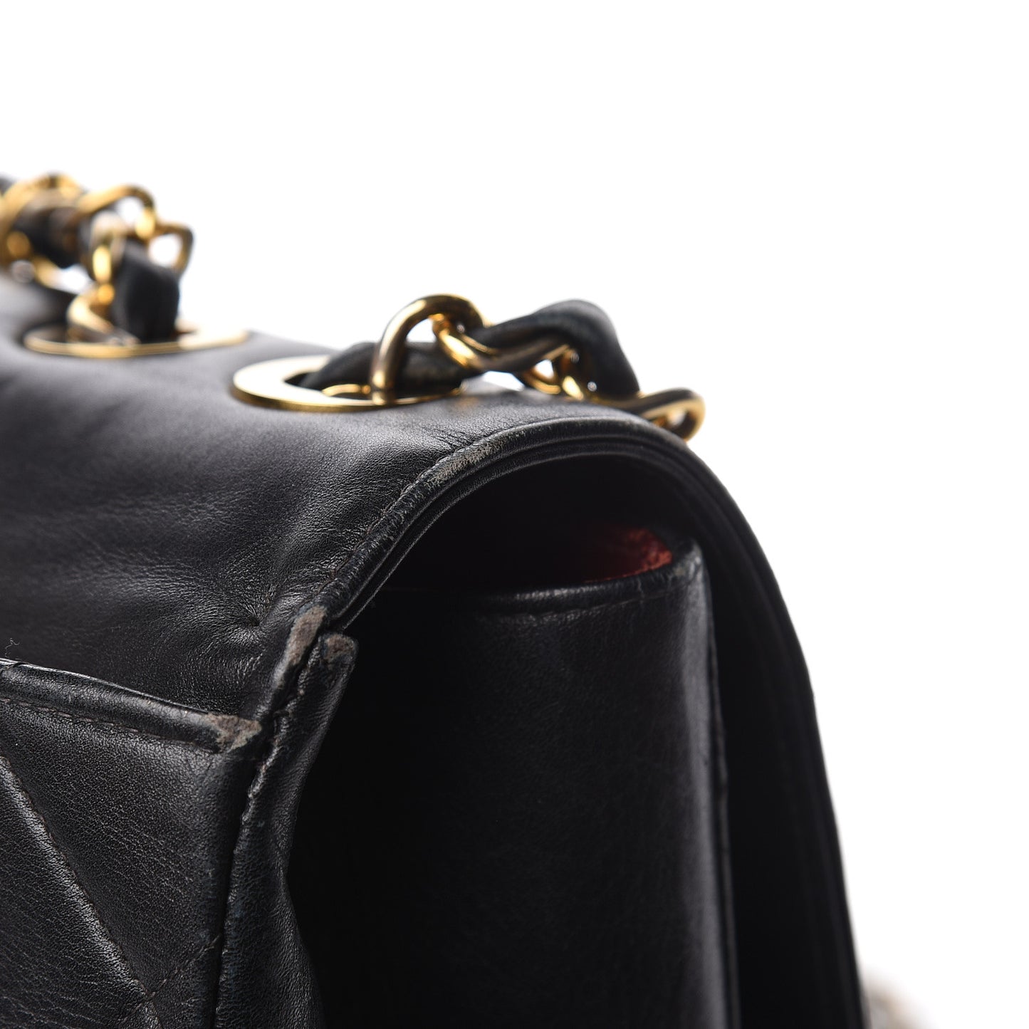 Lambskin Quilted XL Jumbo Single Flap Black