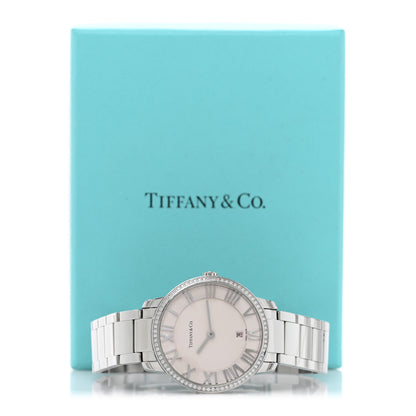 Tiffany Stainless Steel Diamond Bezel 31mm Atlas 2-Hand Quartz Watch 5 of 5