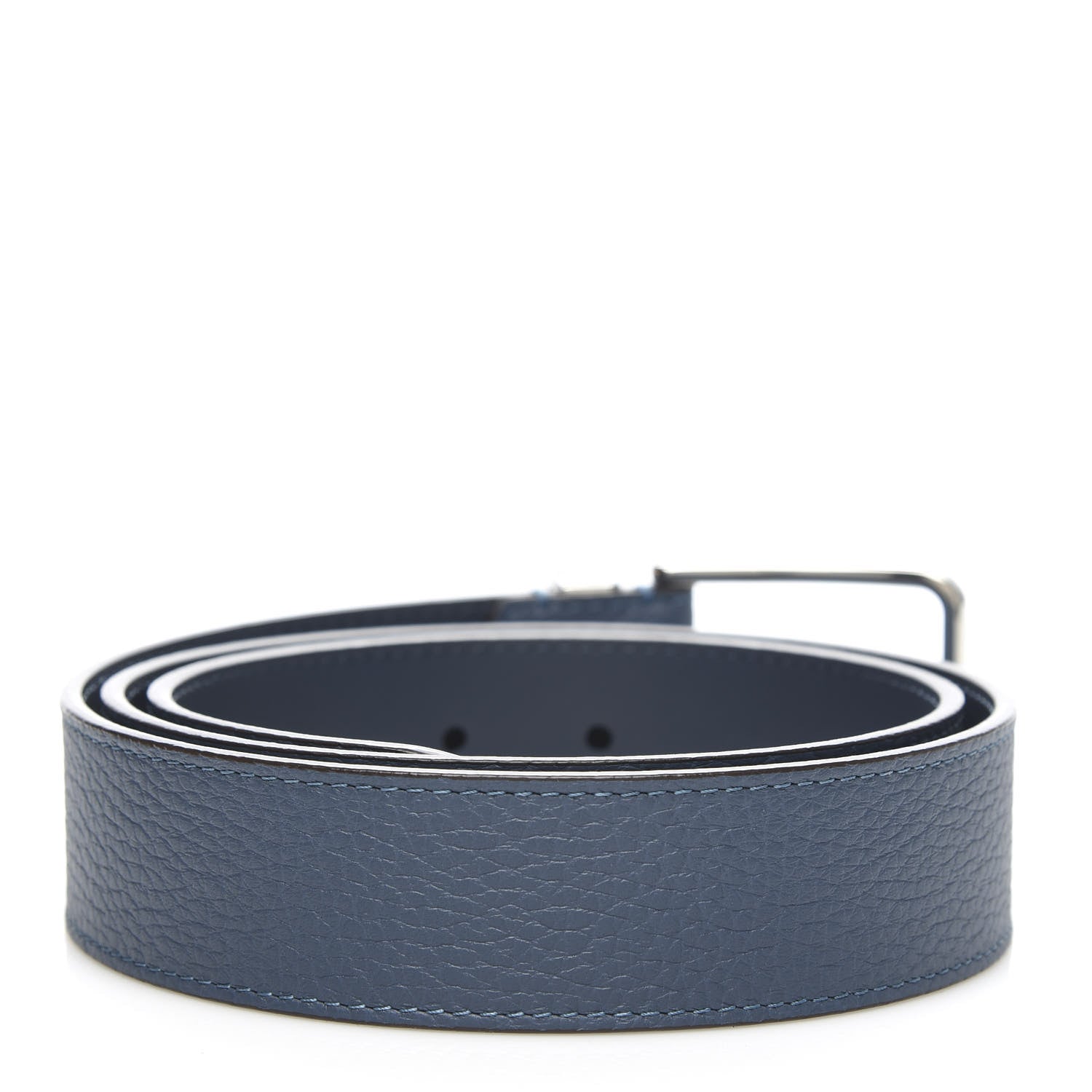 Louis Vuitton Taiga 35mm Pont Neuf Belt 95 38 Blue 2 of 7