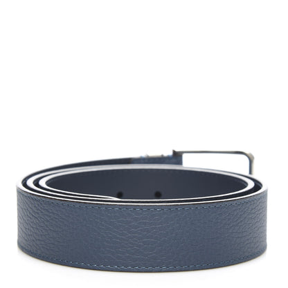 Louis Vuitton Taiga 35mm Pont Neuf Belt 95 38 Blue 2 of 7