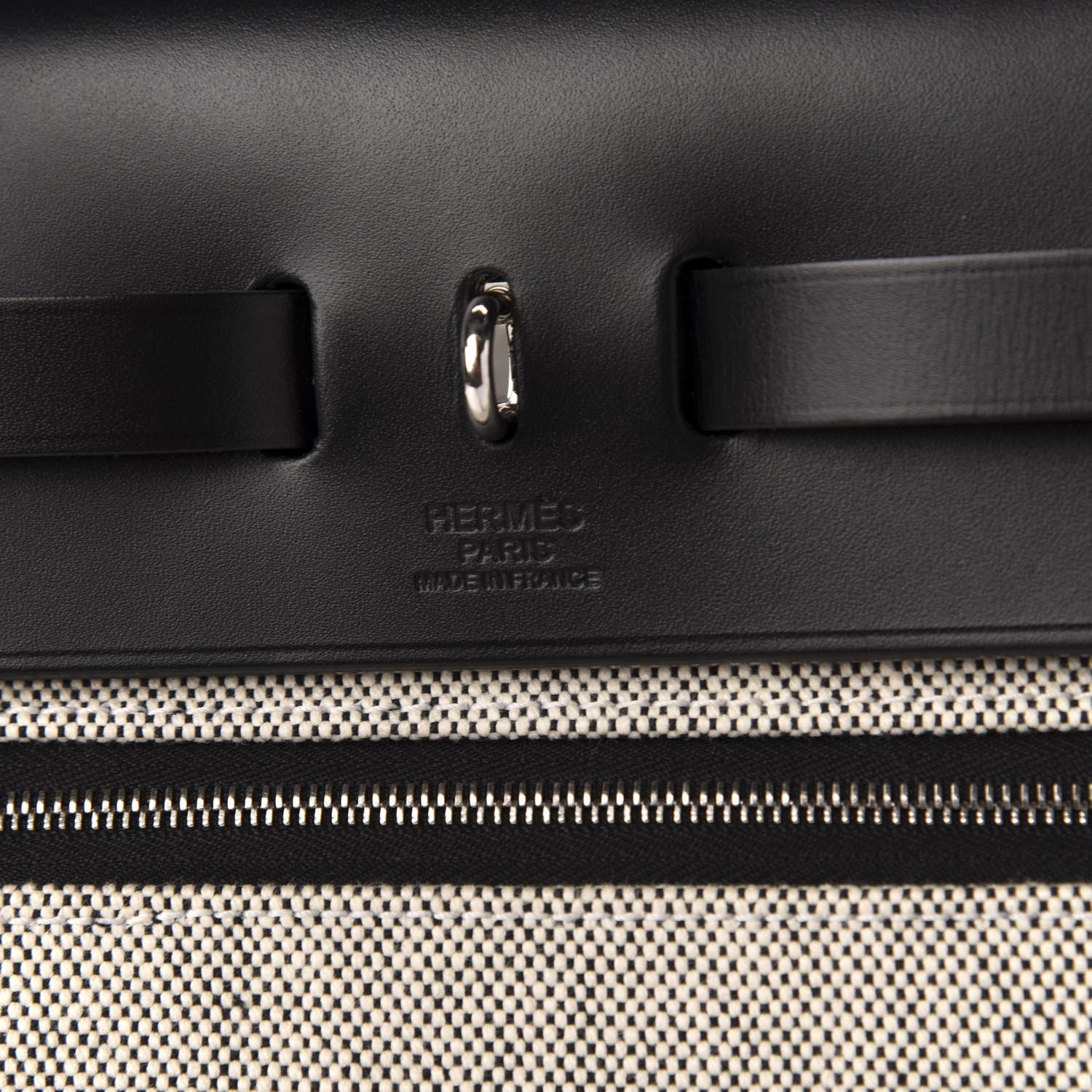 Hermes Toile H Berline Vache Hunter Herbag Zip PM 31 Bleu Encre Black 11 of 13