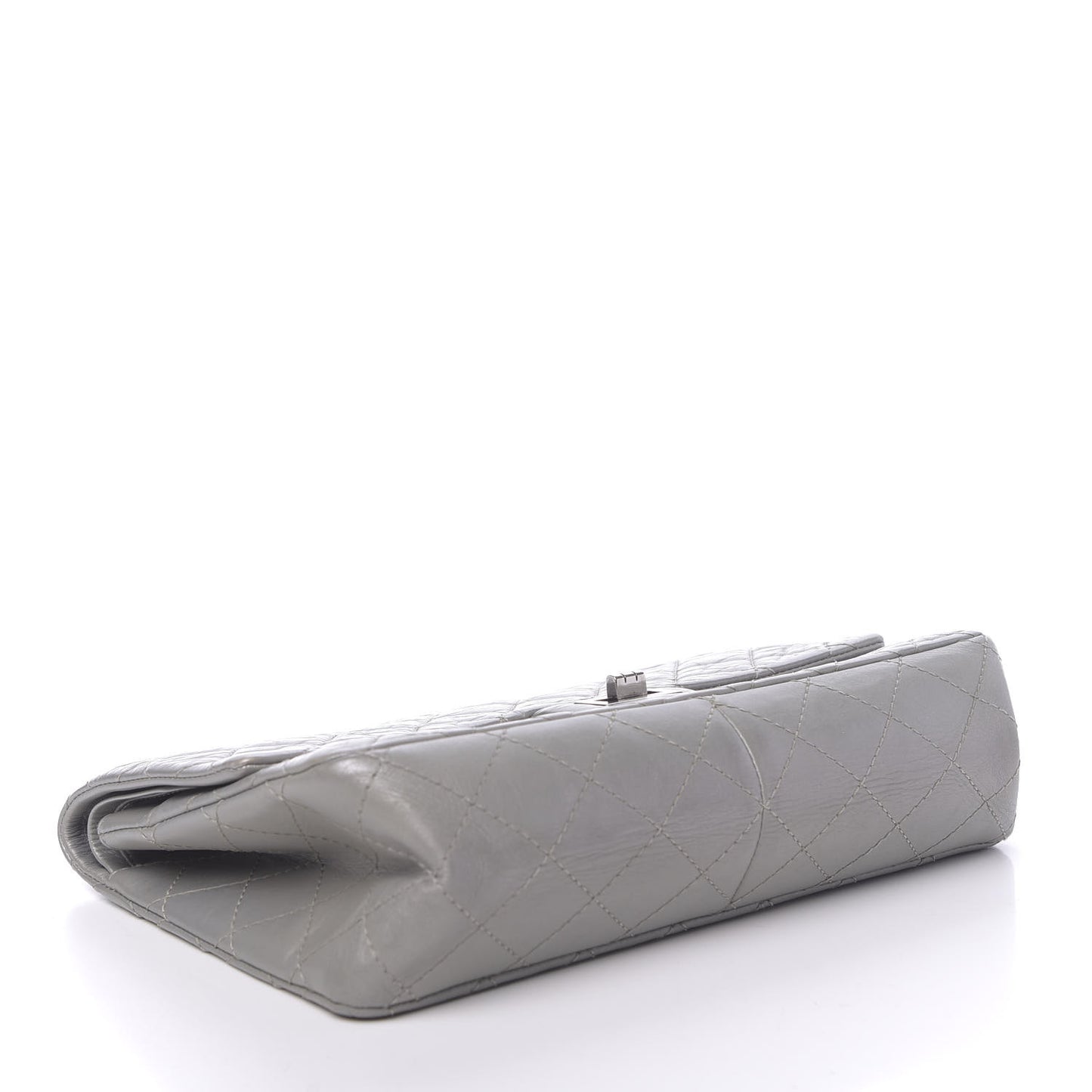 Metallic Aged Calfskin Quilted 2.55 Reissue 226 Flap Silver