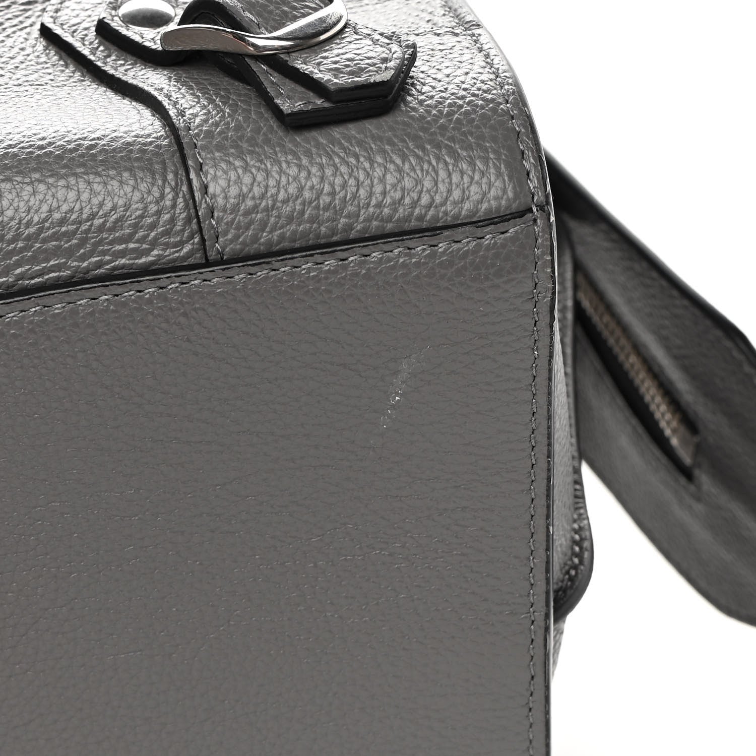 Balenciaga Grained Calfskin Neo Classic Silver Hardware Medium City Dark Grey 10 of 15