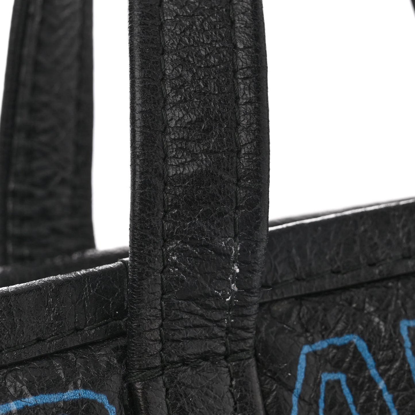 Agneau Arena Graffiti All Over XS Bazar Shopper Tote Black Multicolor