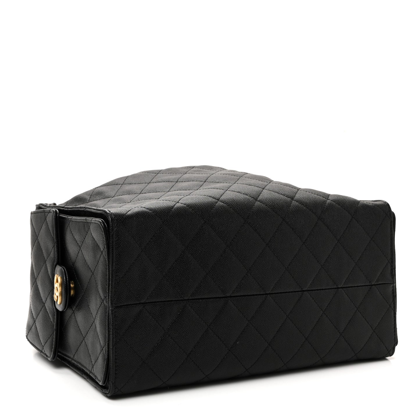 Caviar Quilted Medium Chanel 25 Handbag Black