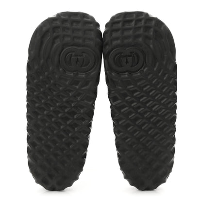 Gucci Rubber Interlocking G Mens Slide Sandals 8 Black 6 of 9