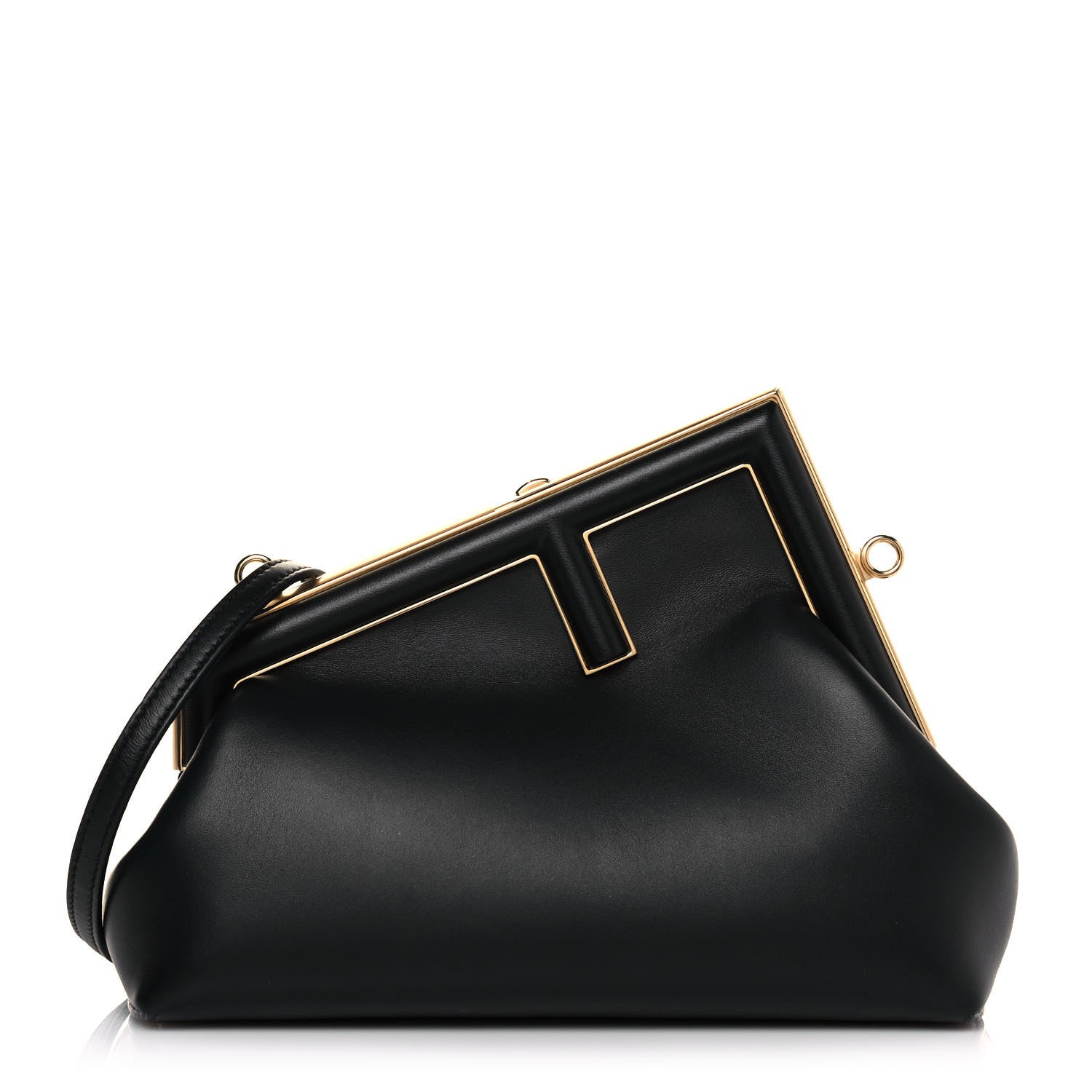 Fendi Shiny Nappa Small Fendi First Black 1 of 13