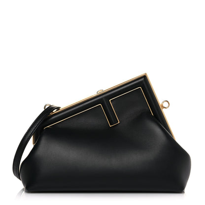 Fendi Shiny Nappa Small Fendi First Black 1 of 13