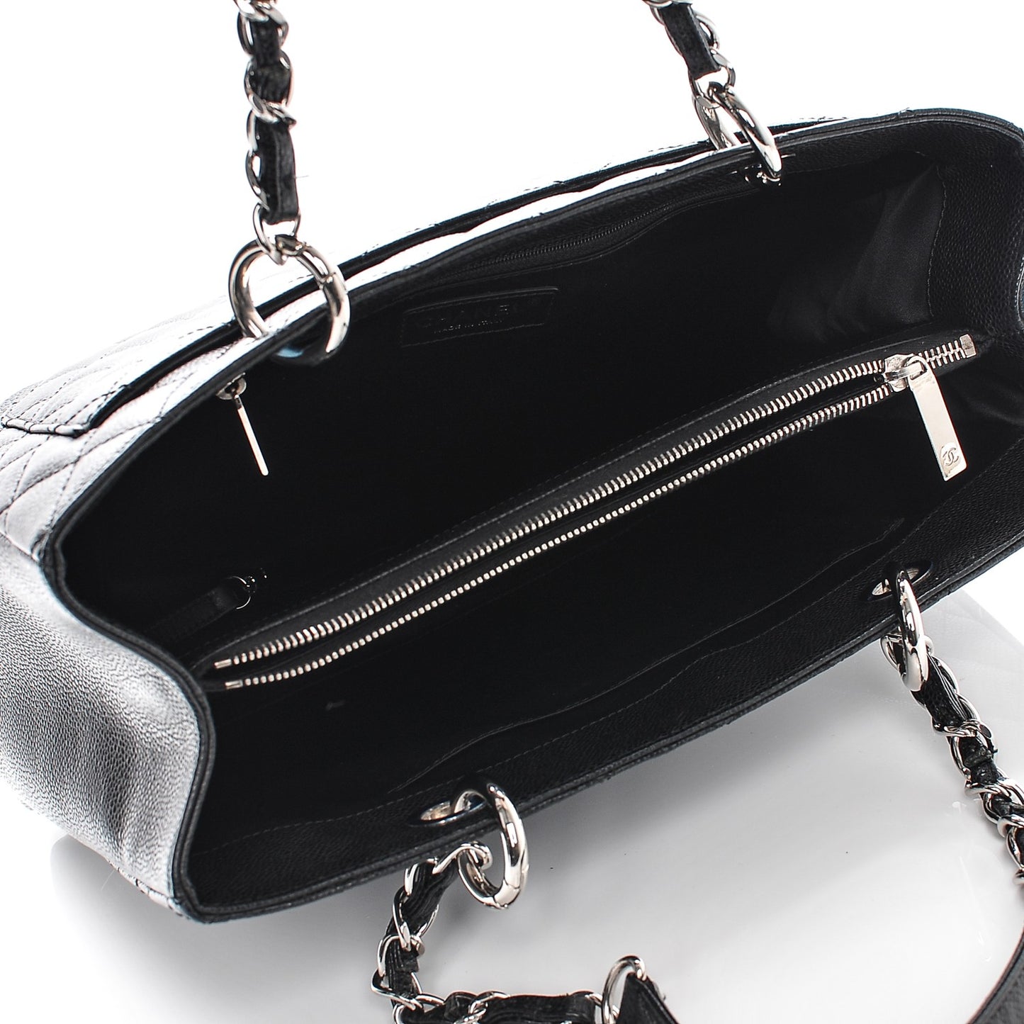 Caviar Quilted Grand Shopping Tote GST Black