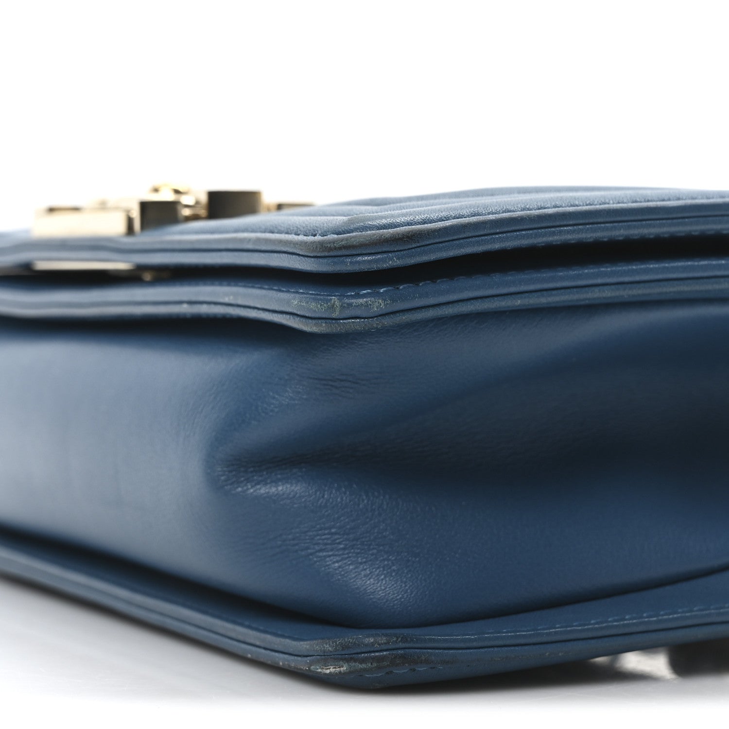 Chanel Lambskin Quilted Small Boy Flap Blue 10 of 10