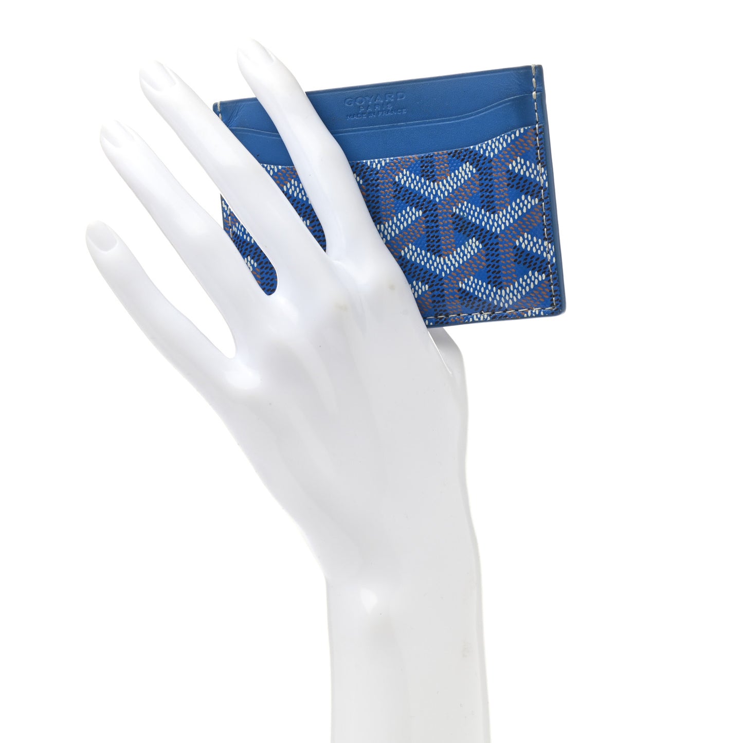 Goyardine Saint Sulpice Card Holder Sky Blue