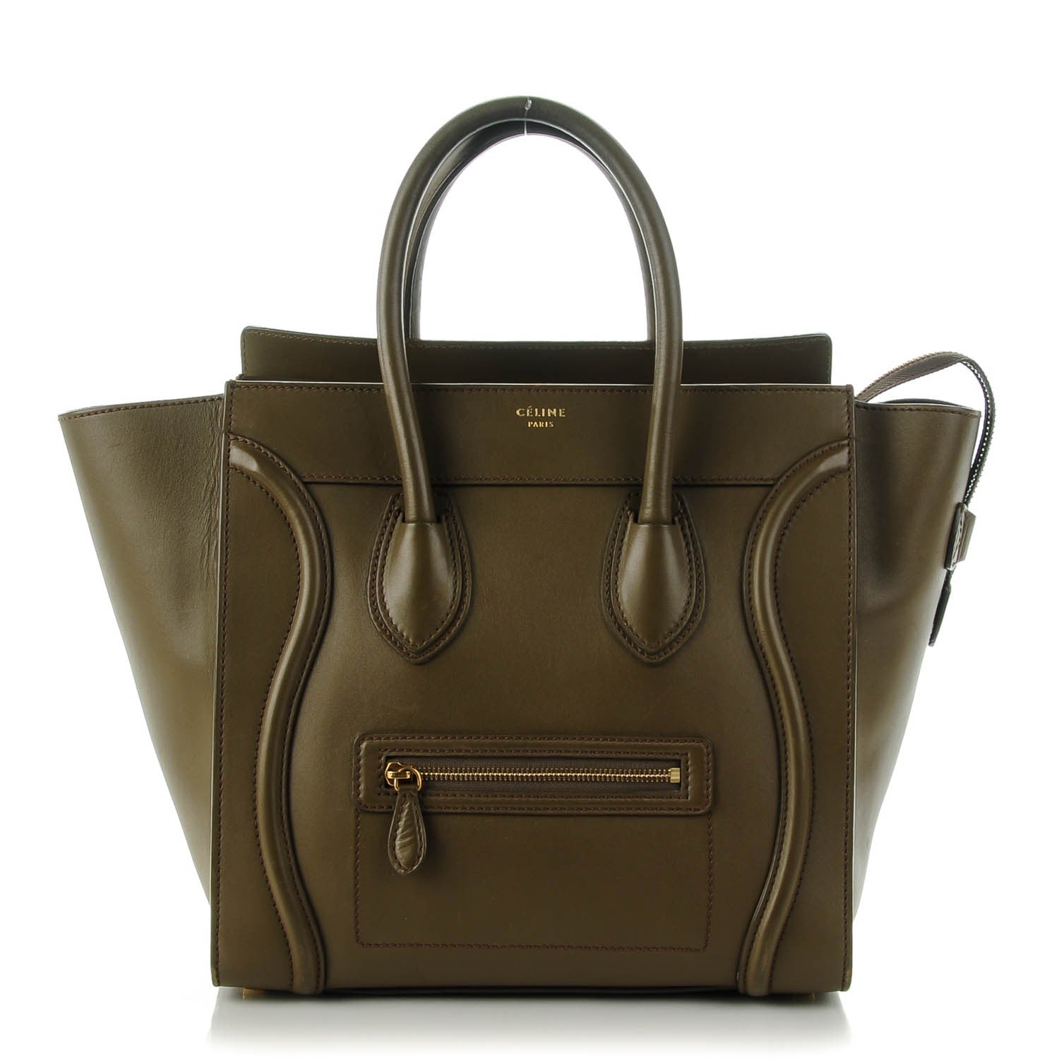 Celine Smooth Calfskin Mini Luggage Olive 1 of 9