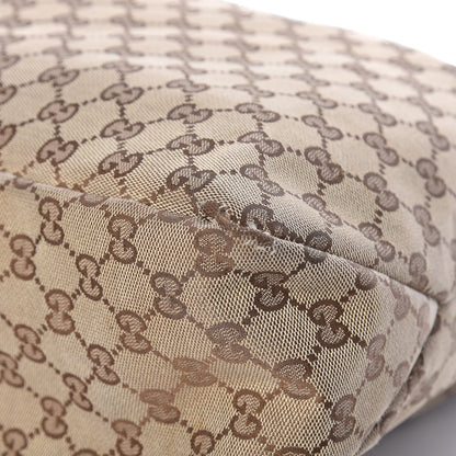 Gucci Monogram Large Horsebit Chain Hobo Dark Brown 8 of 11