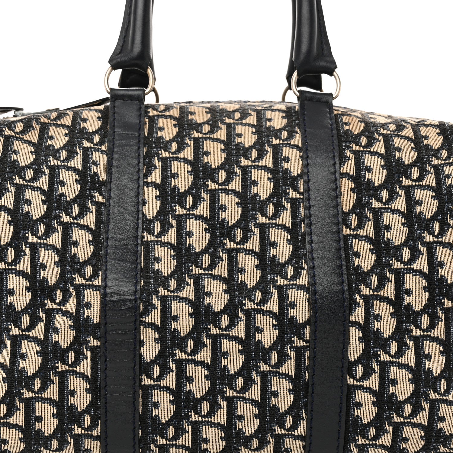 Christian Dior Monogram Boston Navy Blue 7 of 11