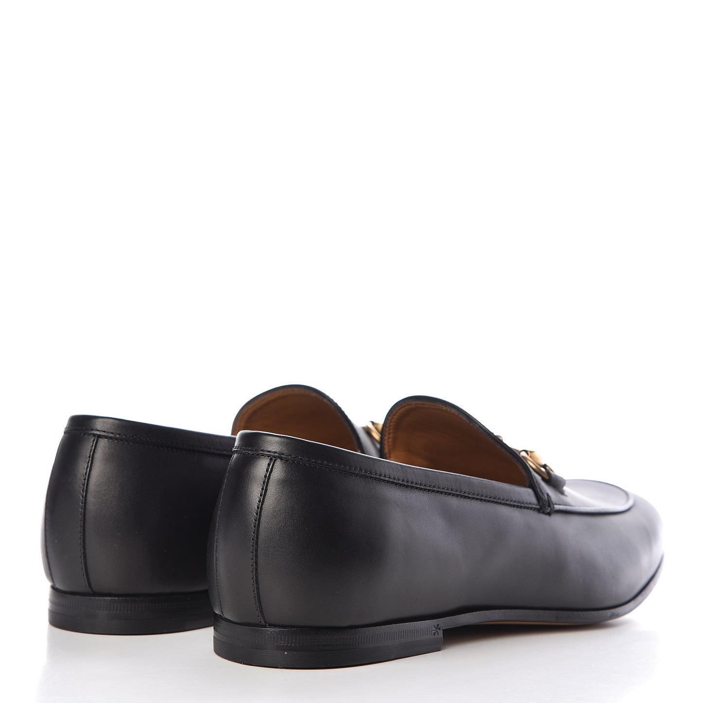 Calfskin Horsebit Mens Jordaan Loafers 7.5 Black