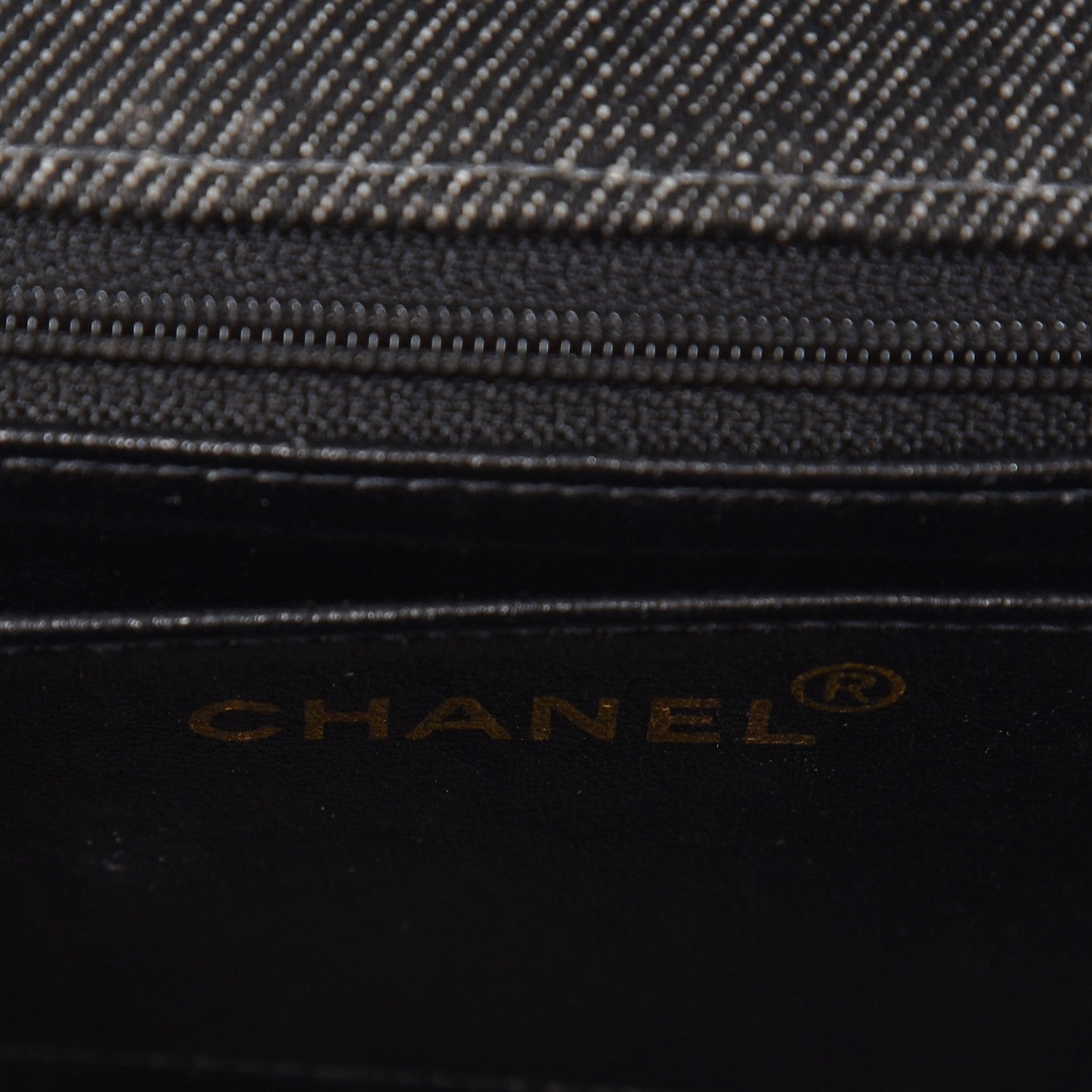 Chanel Denim Quilted Mini Square Flap Black 6 of 7
