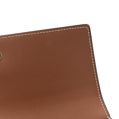 Burberry Vintage Check Grain Calfskin Halton Wallet Tan 9 of 11