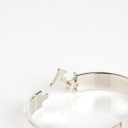 Hermes Enamel Narrow Clic Clac H Bracelet GM Rose Nymph 7 of 12
