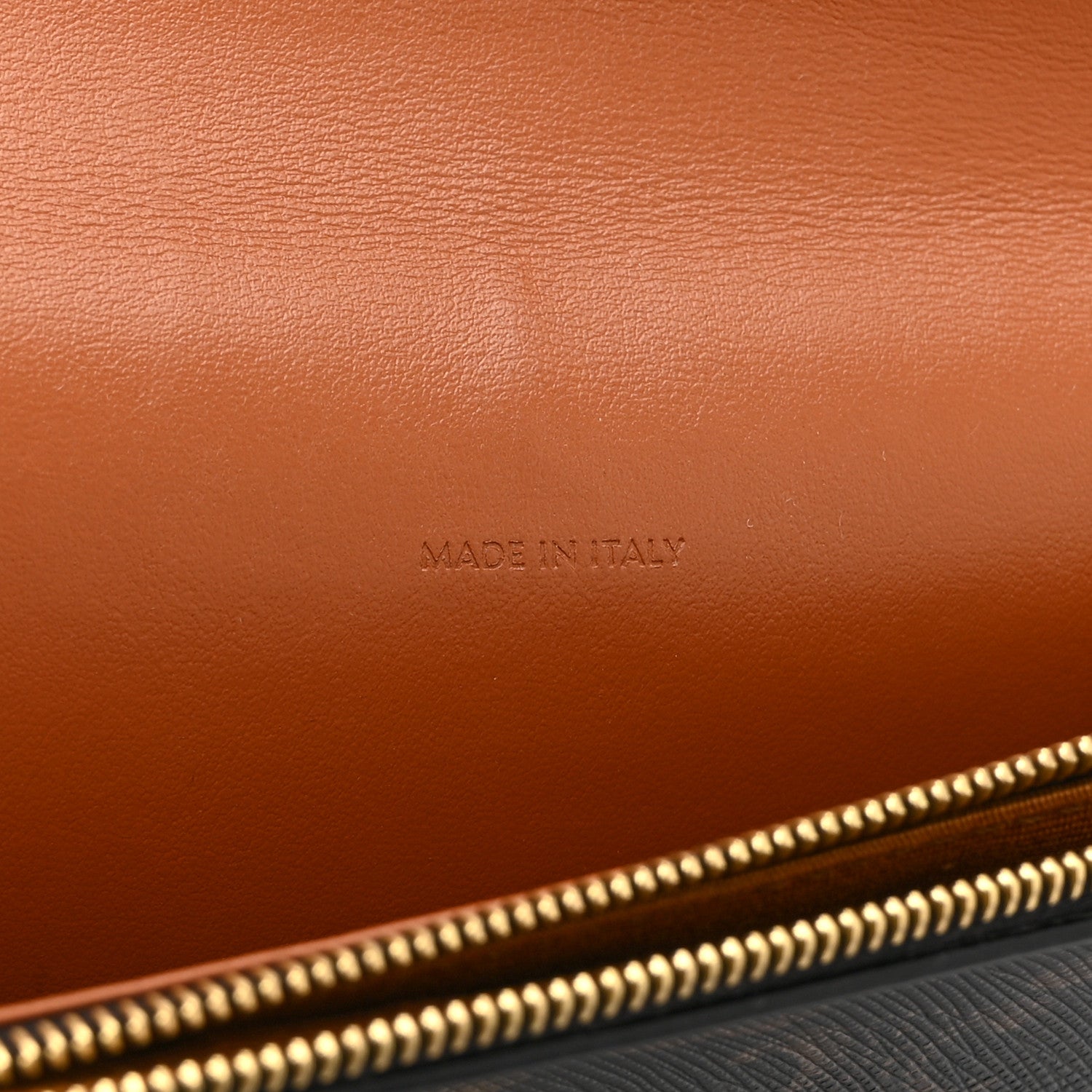 Celine Triomphe Canvas Lambskin Wallet On Strap Tan 9 of 12