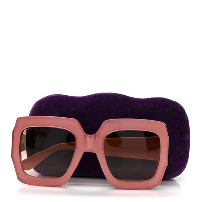 Gucci Square Frame GG0178S Sunglasses Rose Brown 7 of 7