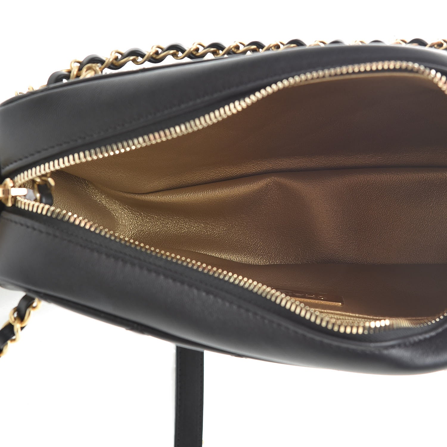 Chanel Lambskin Quilted All About Chains Camera Bag Black 5 of 12