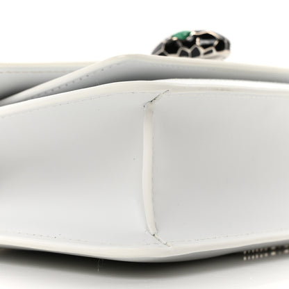 Bulgari Calfskin Serpenti Forever East West Shoulder Bag White 9 of 9