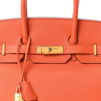 Hermes Togo Birkin 35 Orange 8 of 10