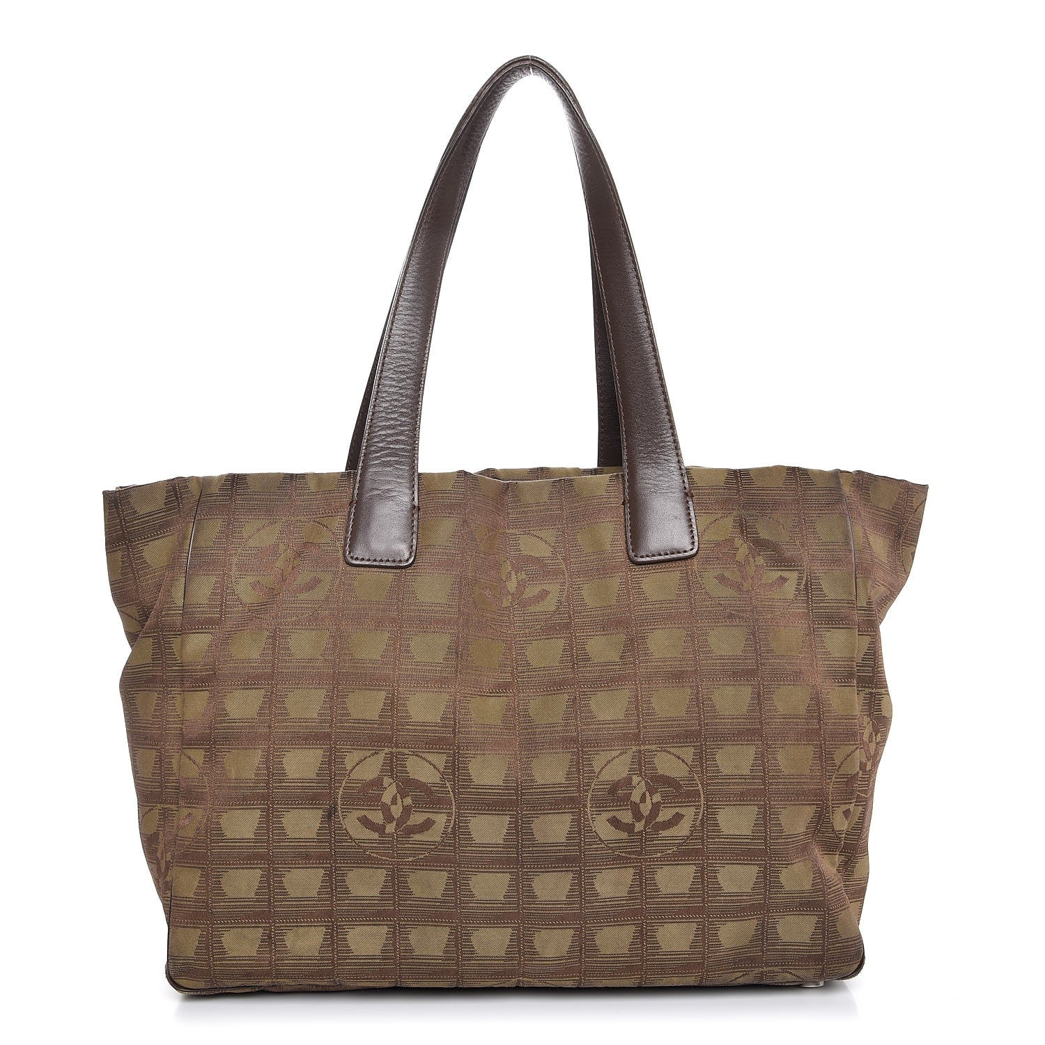 Chanel Nylon Medium Travel Tote Khaki 1 of 16