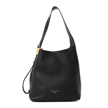 Louis Vuitton Grained Calfskin Low Key Hobo PM Black 1 of 10