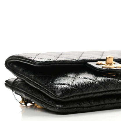 Chanel Shiny Caviar Pick Me Up Flap Belt Bag Black 11 of 13