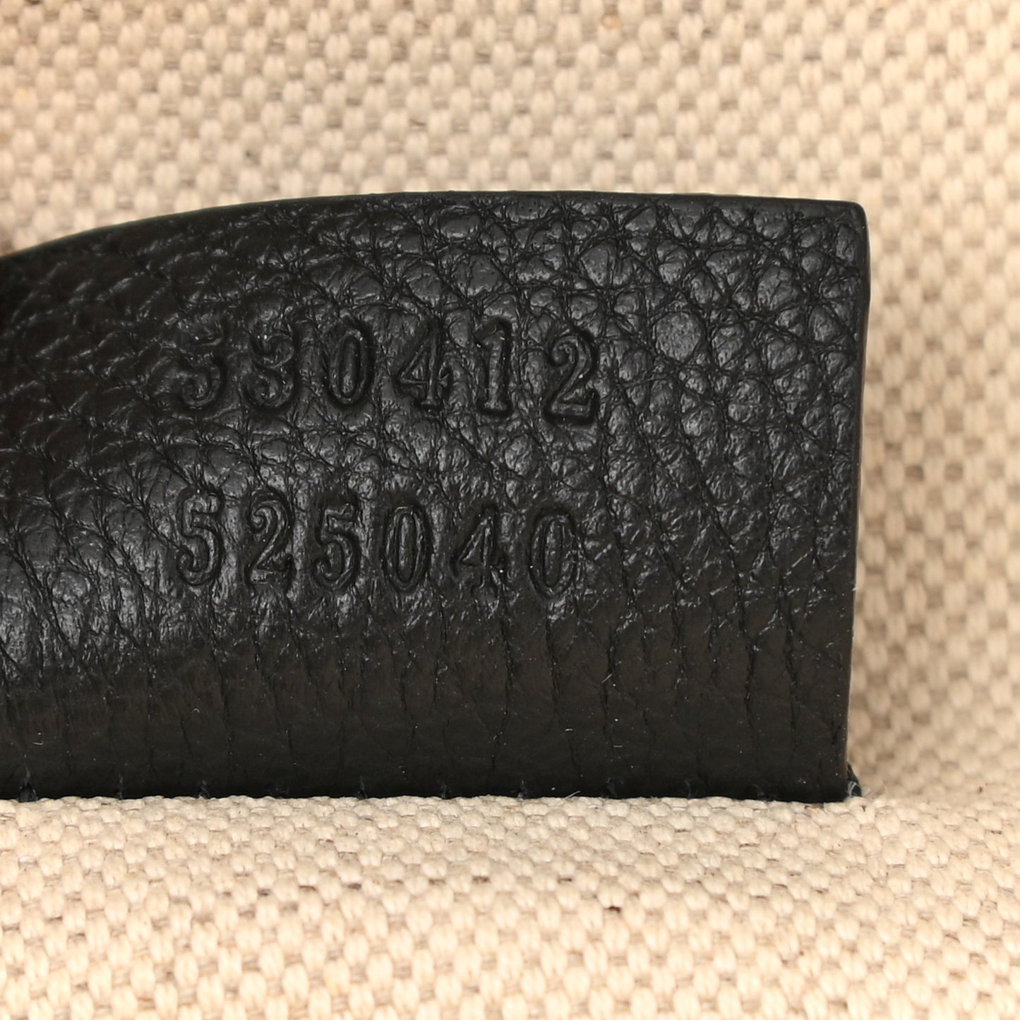 Grained Calfskin Logo Belt Bag Black