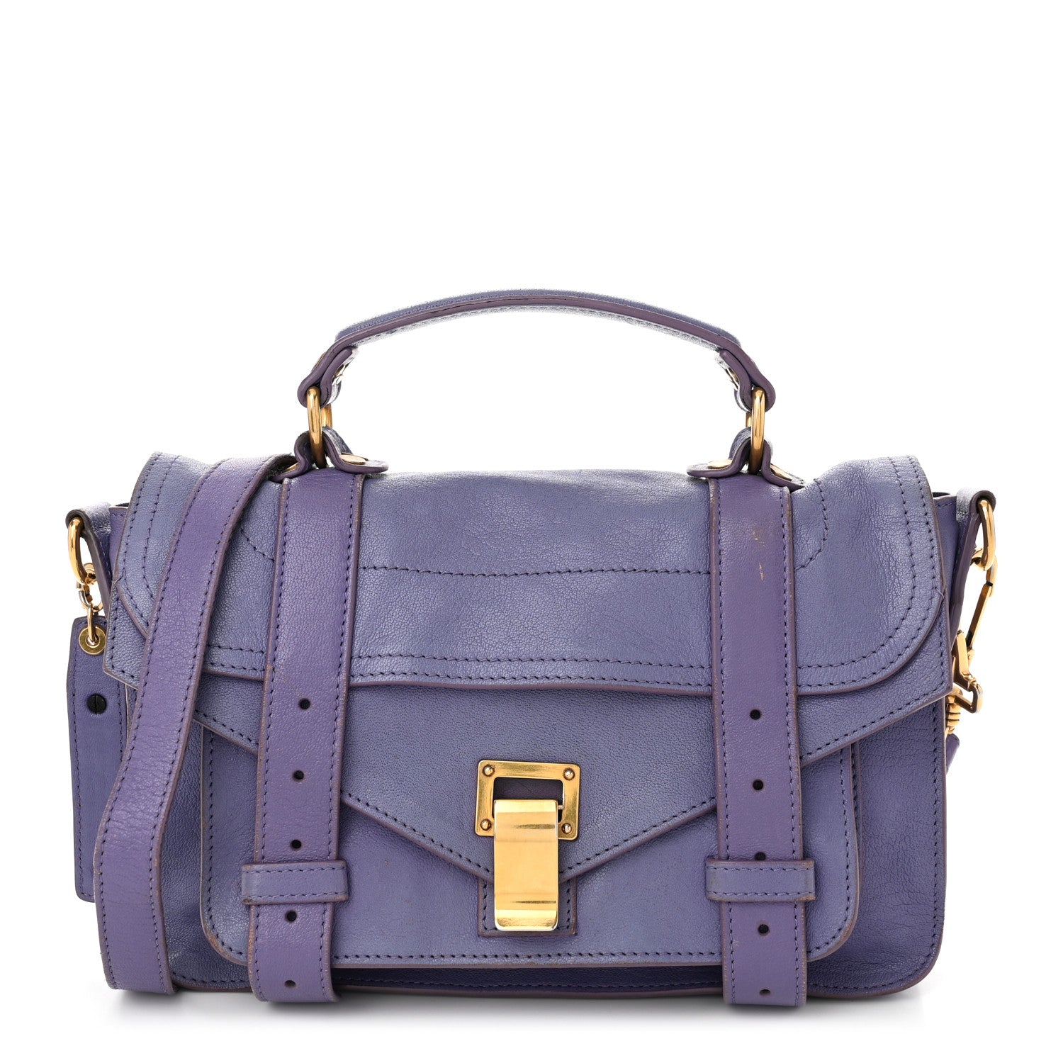 Proenza Schouler Lambskin Tiny PS1 Satchel Berry 1 of 12