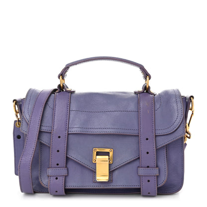 Proenza Schouler Lambskin Tiny PS1 Satchel Berry 1 of 12
