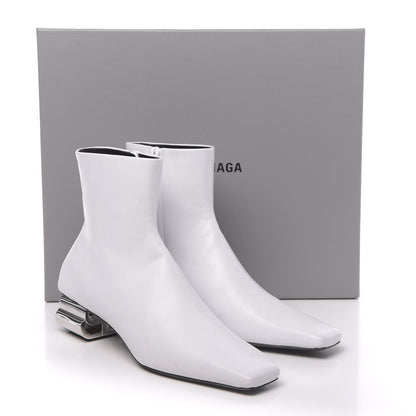 Balenciaga Sheepskin Typo Ankle Booties 36.5 White 11 of 11