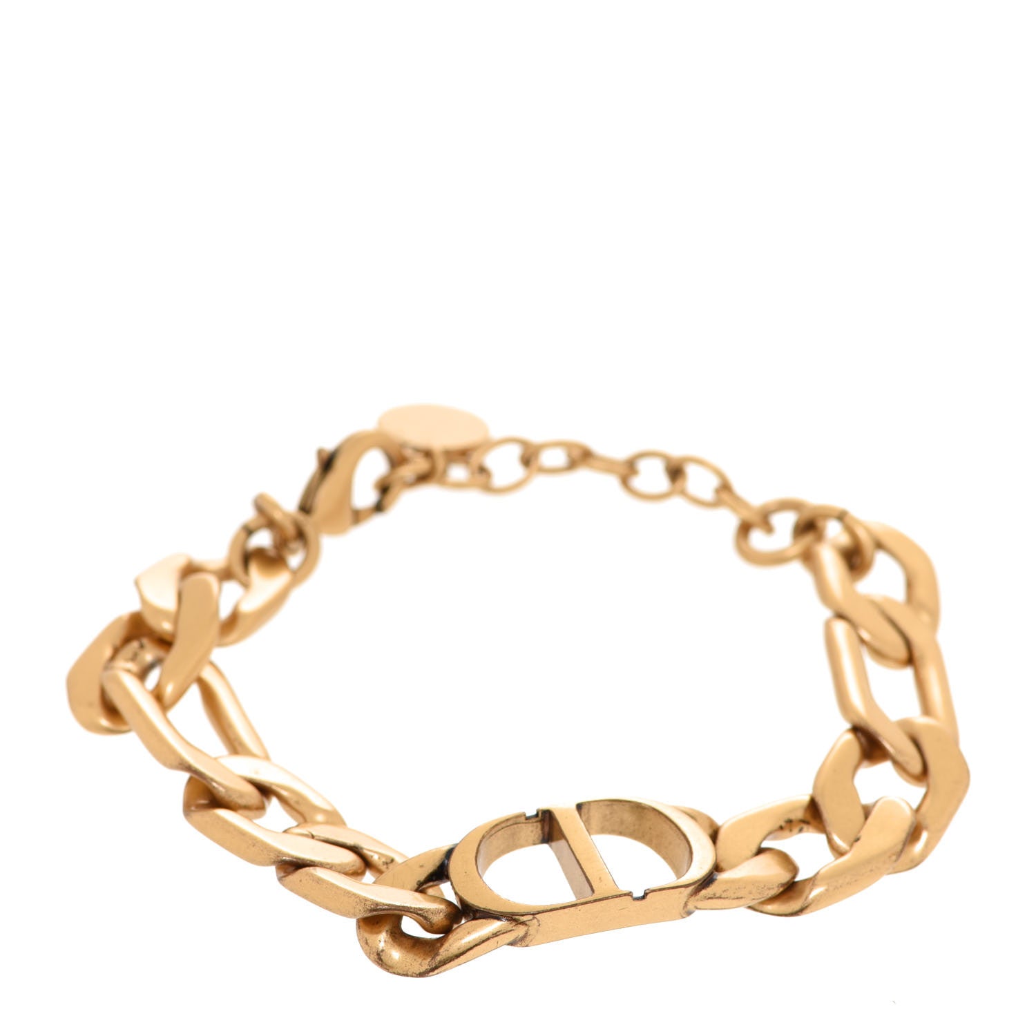 Christian Dior Metal Danseuse Etoile Chain Bracelet Gold 1 of 6