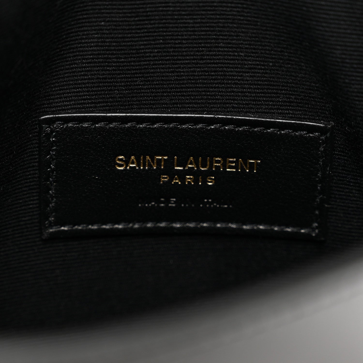 Saint Laurent Smooth Shiny Calfskin Monogram Uptown Baby Pouch Black 6 of 7