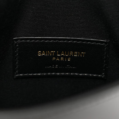 Saint Laurent Smooth Shiny Calfskin Monogram Uptown Baby Pouch Black 6 of 7