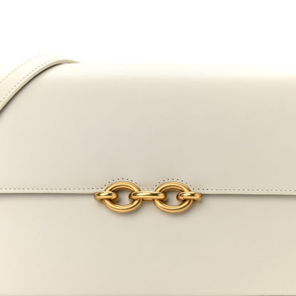 Saint Laurent Smooth Calfskin Le Maillon Satchel Crema Soft 7 of 9