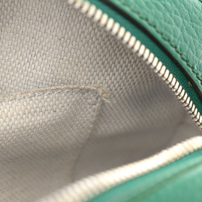 Gucci Pebbled Calfskin Small Soho Disco Bag Emerald Green 9 of 15