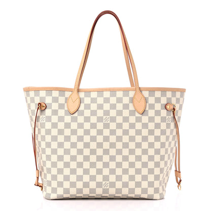 Louis Vuitton Damier Azur Neo Neverfull MM Rose Ballerine 3 of 11