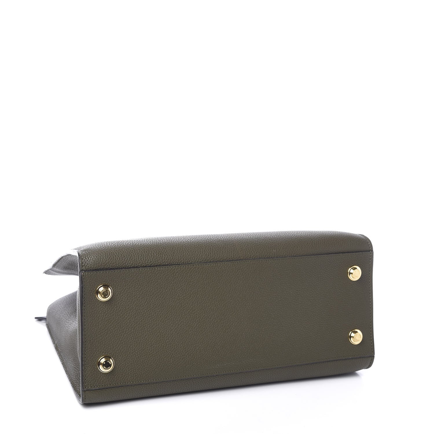 Louis Vuitton Calfskin City Steamer MM Kaki Black 3 of 8