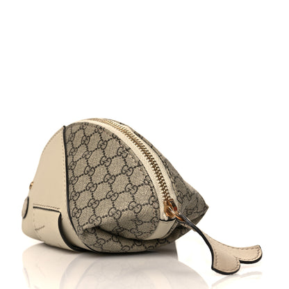 Gucci GG Supreme Monogram Children's Zoo Coin Purse Whale Off White 3 of 9
