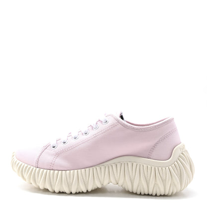 Miu Miu Gabardine Low Top Matelasse Sneakers 35 Alabastro 1 of 8